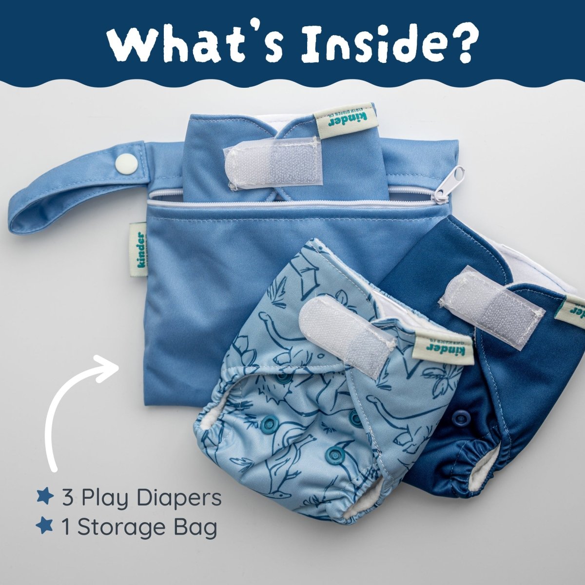 Lilac (3 Pack)-Modern-Cloth-Diapers-Pocket Diaper-Kinder Cloth Diaper Co.-Pittsburgh-Based-Small-Business-Woman-Owned