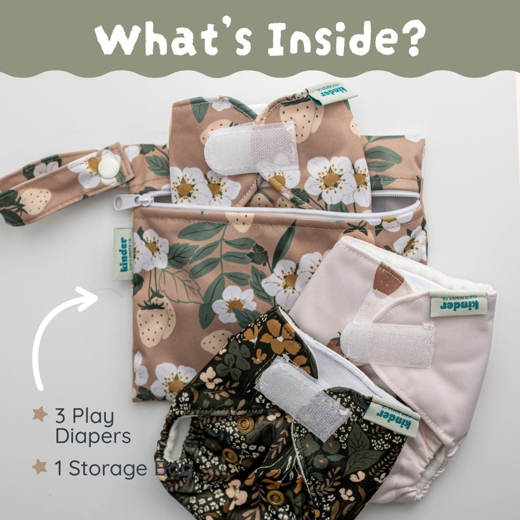 Lilac (3 Pack)-Modern-Cloth-Diapers-Pocket Diaper-Kinder Cloth Diaper Co.-Pittsburgh-Based-Small-Business-Woman-Owned