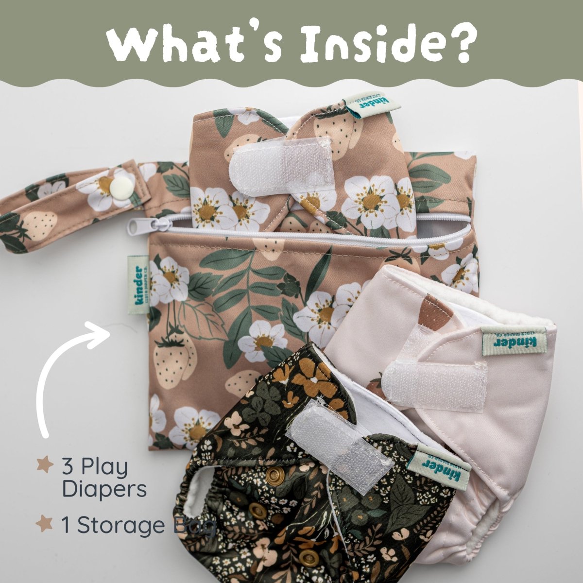 Lilac (3 Pack)-Modern-Cloth-Diapers-Pocket Diaper-Kinder Cloth Diaper Co.-Pittsburgh-Based-Small-Business-Woman-Owned