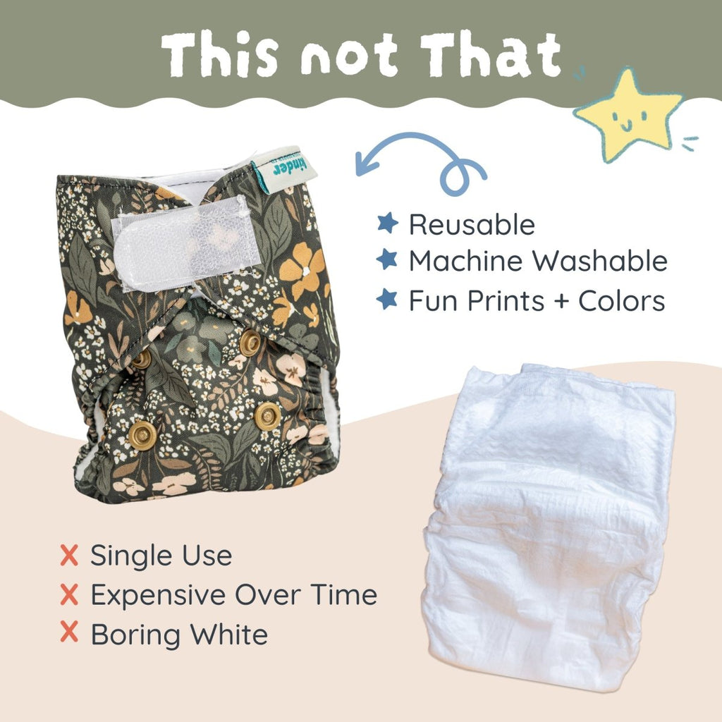 Lilac (3 Pack)-Modern-Cloth-Diapers-Pocket Diaper-Kinder Cloth Diaper Co.-Pittsburgh-Based-Small-Business-Woman-Owned