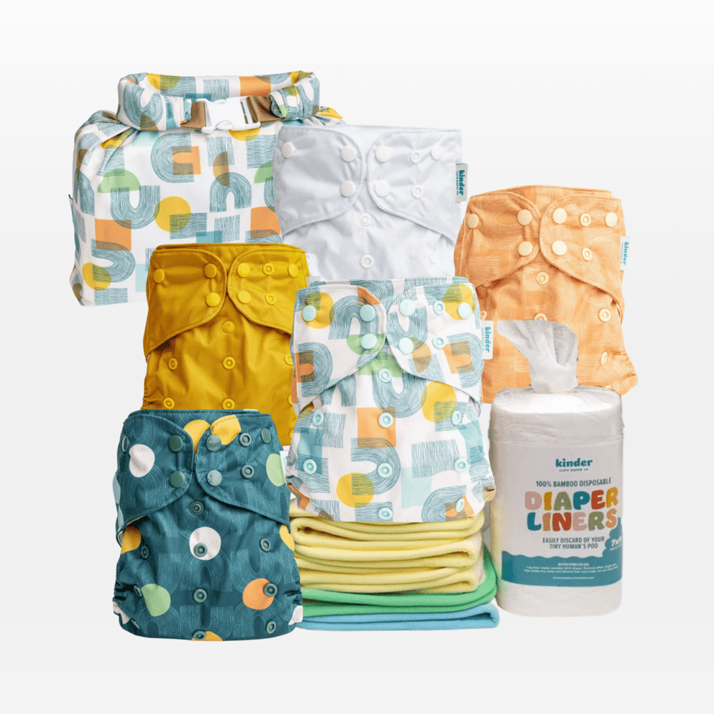  - Modern - Cloth - Diapers - Bundle - Kinder Cloth Diaper Co. - Pittsburgh - Based - Small - Business - Woman - Owned
