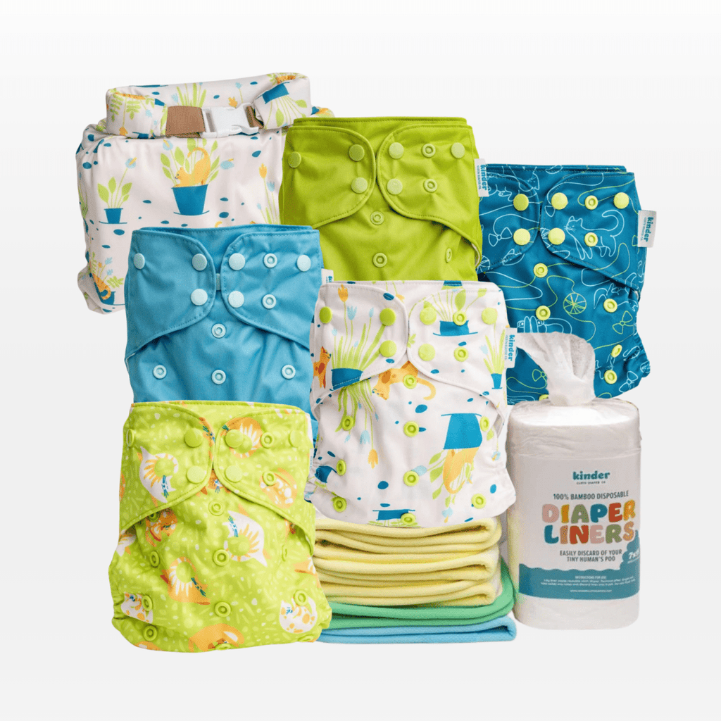  - Modern - Cloth - Diapers - Bundle - Kinder Cloth Diaper Co. - Pittsburgh - Based - Small - Business - Woman - Owned