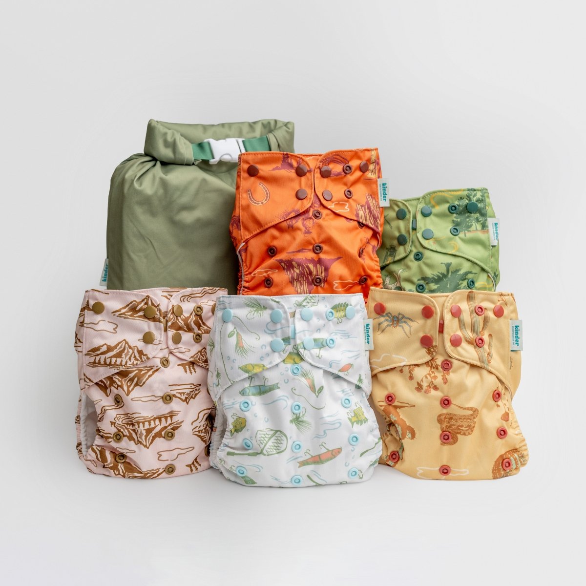 -Modern-Cloth-Diapers-New Parent Starter Bundle-Kinder Cloth Diaper Co.-Pittsburgh-Based-Small-Business-Woman-Owned