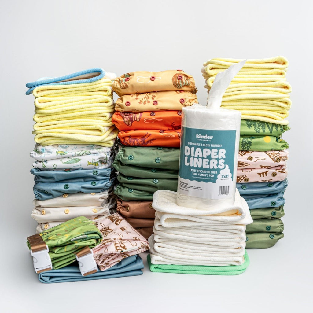 Little Explorers - Modern - Cloth - Diapers - New Parent Starter Bundle - Kinder Cloth Diaper Co. - Pittsburgh - Based - Small - Business - Woman - Owned
