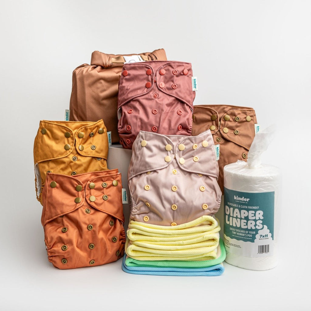 Little Explorers - Modern - Cloth - Diapers - New Parent Starter Bundle - Kinder Cloth Diaper Co. - Pittsburgh - Based - Small - Business - Woman - Owned