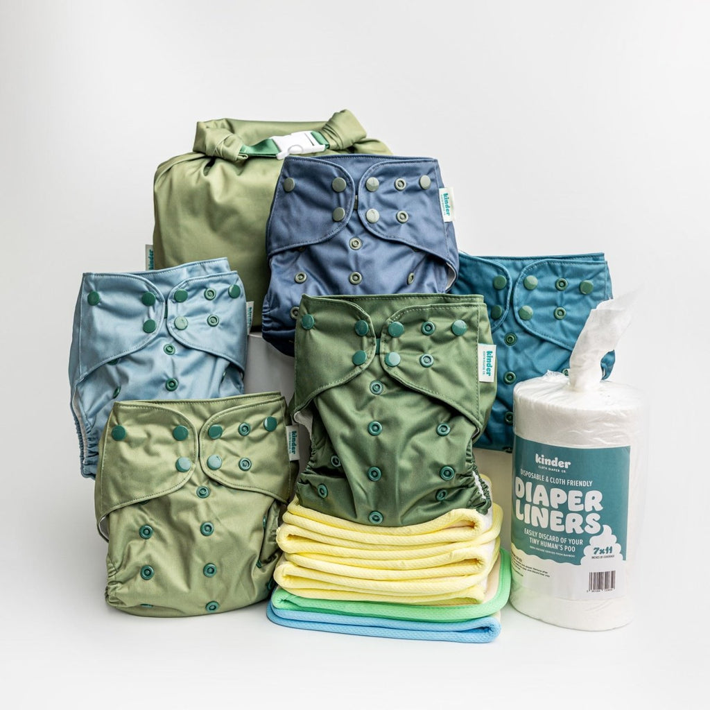 Little Explorers - Modern - Cloth - Diapers - New Parent Starter Bundle - Kinder Cloth Diaper Co. - Pittsburgh - Based - Small - Business - Woman - Owned