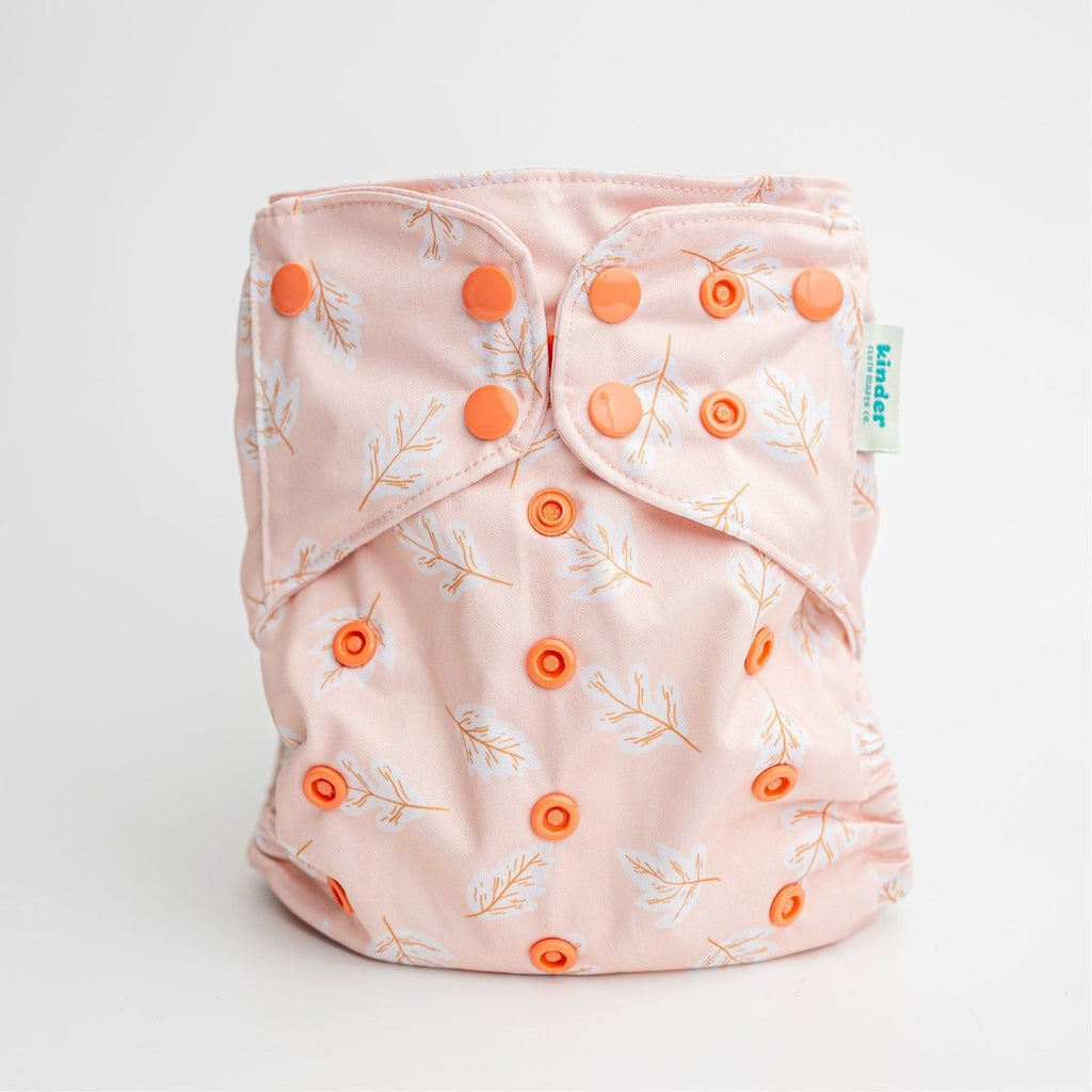 Lovely Leaves - Modern - Cloth - Diapers - Pocket Diaper - Kinder Cloth Diaper Co. - Pittsburgh - Based - Small - Business - Woman - Owned