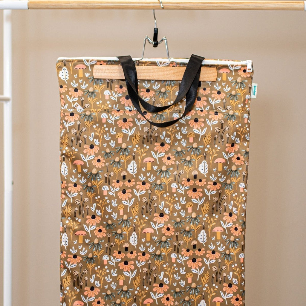 Patterned Large Zipper Hanging Wet Bag, Laundry Bag with Handles - Kinder Cloth Diaper Co. - 06 - 05 - 04 - modern reusable cloth diapers and more for birth to potty training - Pittsburgh Based Small Business
