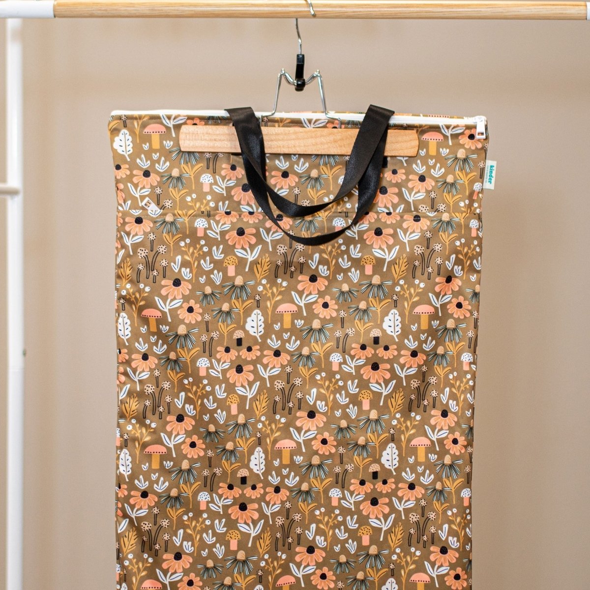 Patterned Large Zipper Hanging Wet Bag, Laundry Bag with Handles - Kinder Cloth Diaper Co. - 06 - 05 - 04 - modern reusable cloth diapers and more for birth to potty training - Pittsburgh Based Small Business