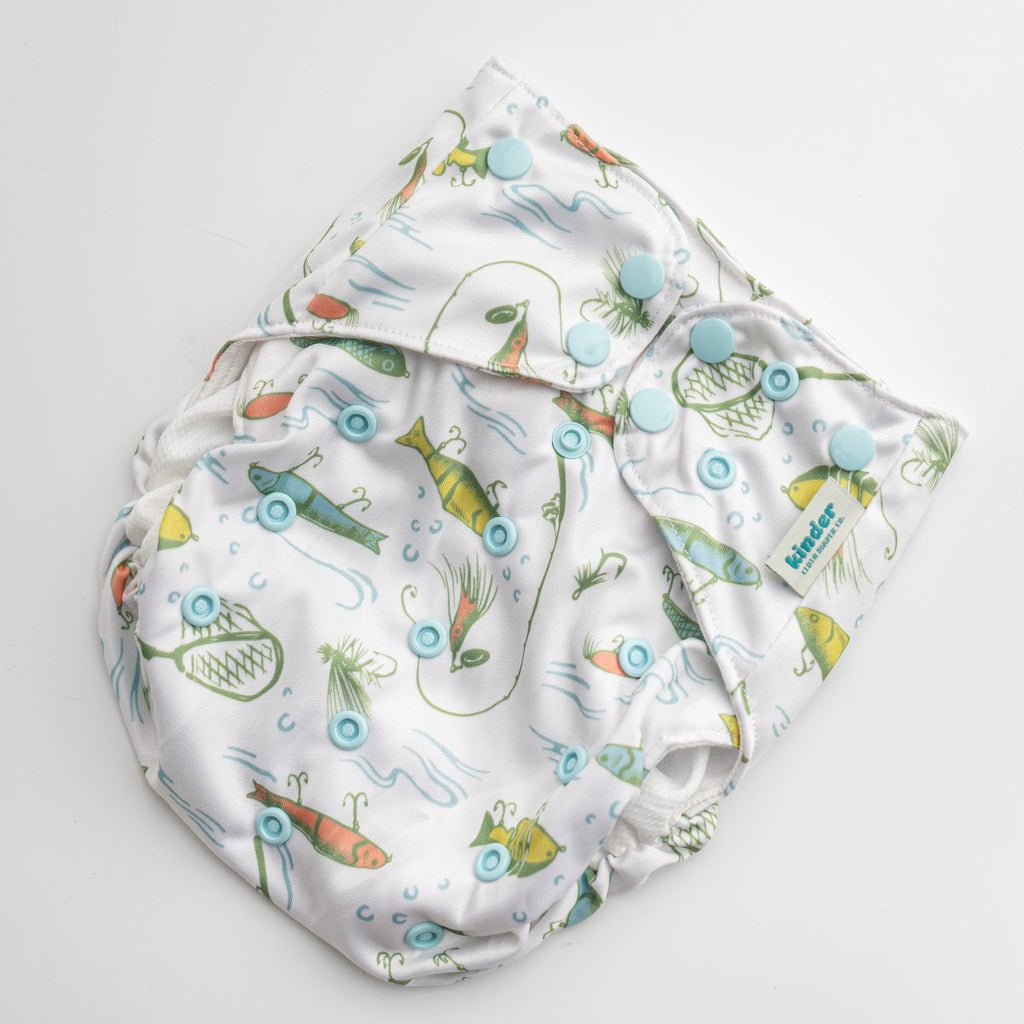 Lured Away - Modern - Cloth - Diapers - Swim Diaper - Kinder Cloth Diaper Co. - Pittsburgh - Based - Small - Business - Woman - Owned