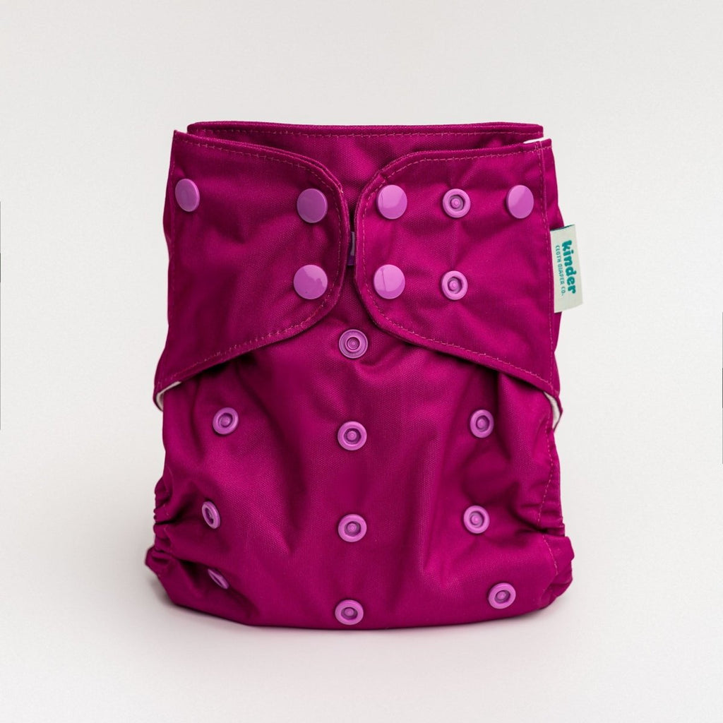 Solid Color: Essentials Pocket Cloth Diaper with Athletic Wicking Jersey, Grows with your Baby - Kinder Cloth Diaper Co. - 01 - 02 - 02 - modern reusable cloth diapers and more for birth to potty training - Pittsburgh Based Small Business