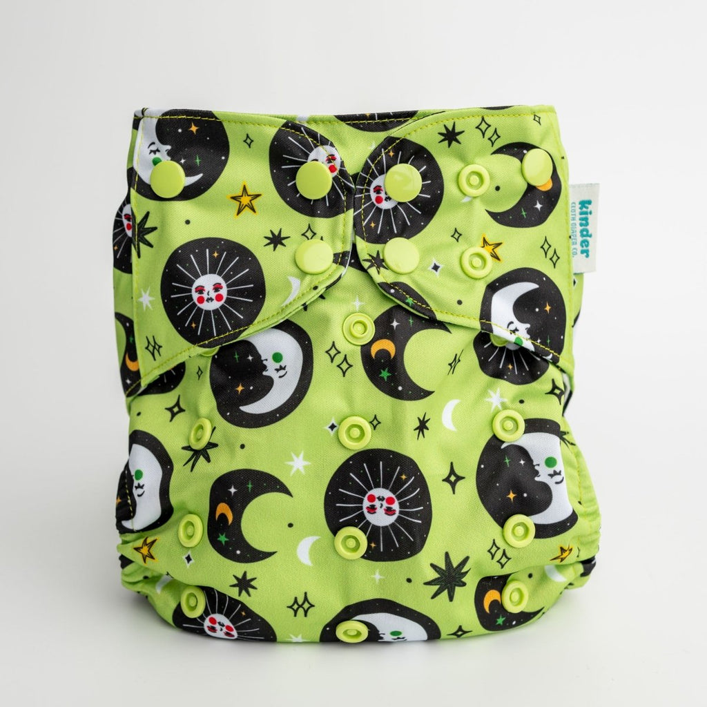 Man in the Moon - Modern - Cloth - Diapers - Pocket Diaper - Kinder Cloth Diaper Co. - Pittsburgh - Based - Small - Business - Woman - Owned