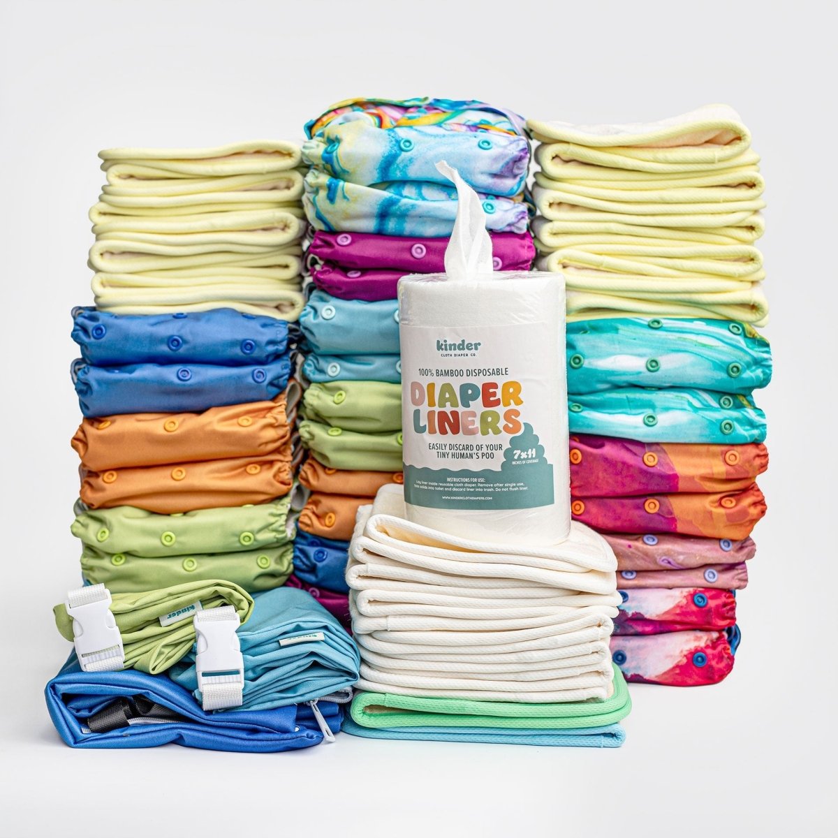 New Parent Starter Bundles: Pocket Cloth Diapers with Athletic Wicking ...