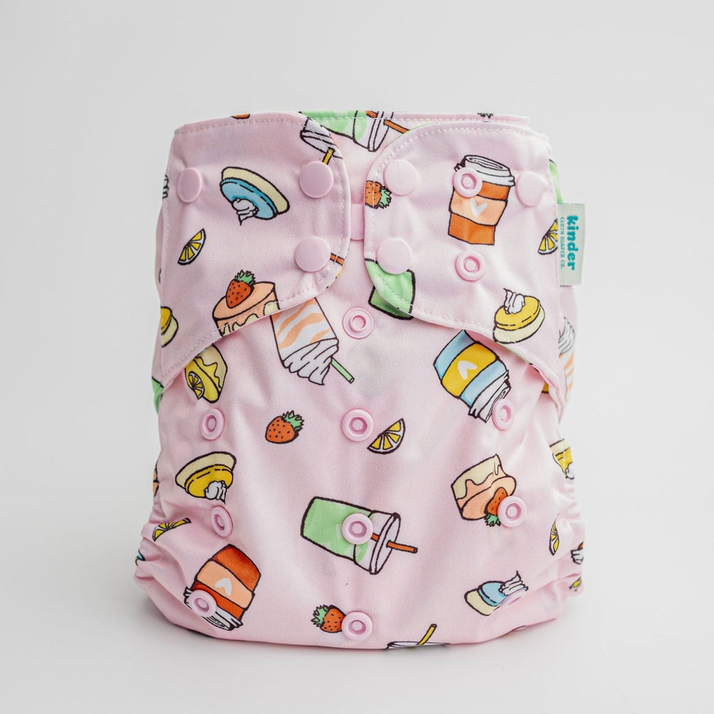 Matcha Munchies - Modern - Cloth - Diapers - Pocket Diaper - Kinder Cloth Diaper Co. - Pittsburgh - Based - Small - Business - Woman - Owned