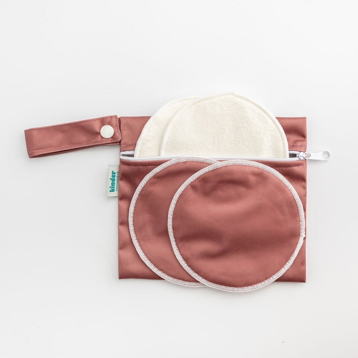 Mauve - Modern - Cloth - Diapers - Breast Pad - Kinder Cloth Diaper Co. - Pittsburgh - Based - Small - Business - Woman - Owned