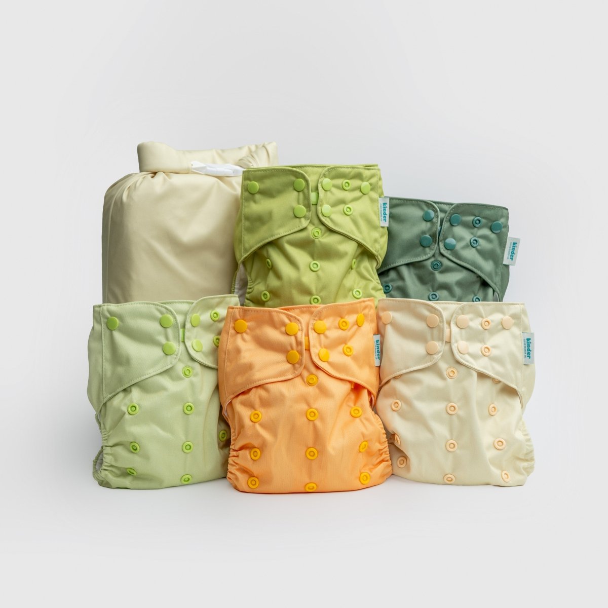 -Modern-Cloth-Diapers-New Parent Starter Bundle-Kinder Cloth Diaper Co.-Pittsburgh-Based-Small-Business-Woman-Owned