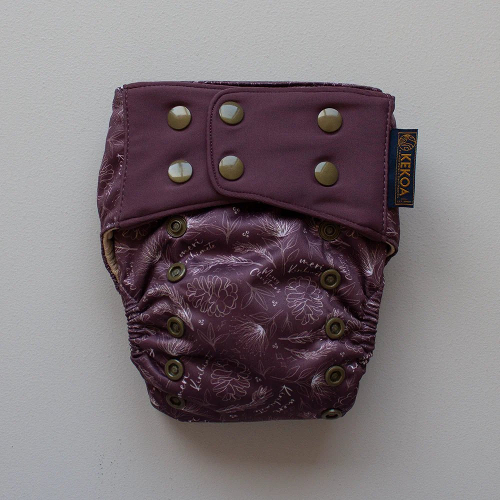 Kekoa: Premium Hybrid One Size Nappy 6 - 42 pounds - Kinder Cloth Diaper Co. - 22 - 02 - 01C - modern reusable cloth diapers and more for birth to potty training - Pittsburgh Based Small Business