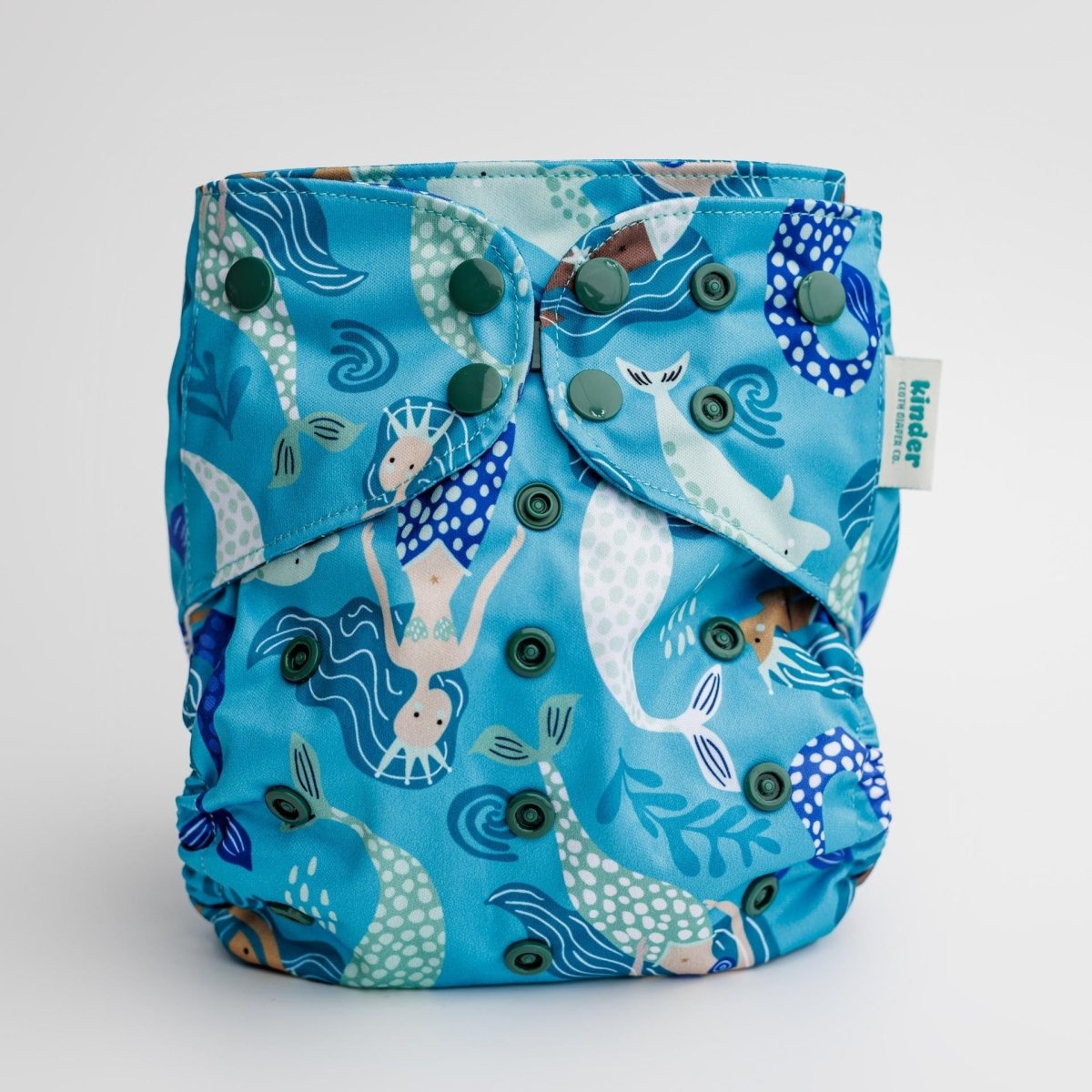 Mermaids - Modern - Cloth - Diapers - Pocket Diaper - Kinder Cloth Diaper Co. - Pittsburgh - Based - Small - Business - Woman - Owned