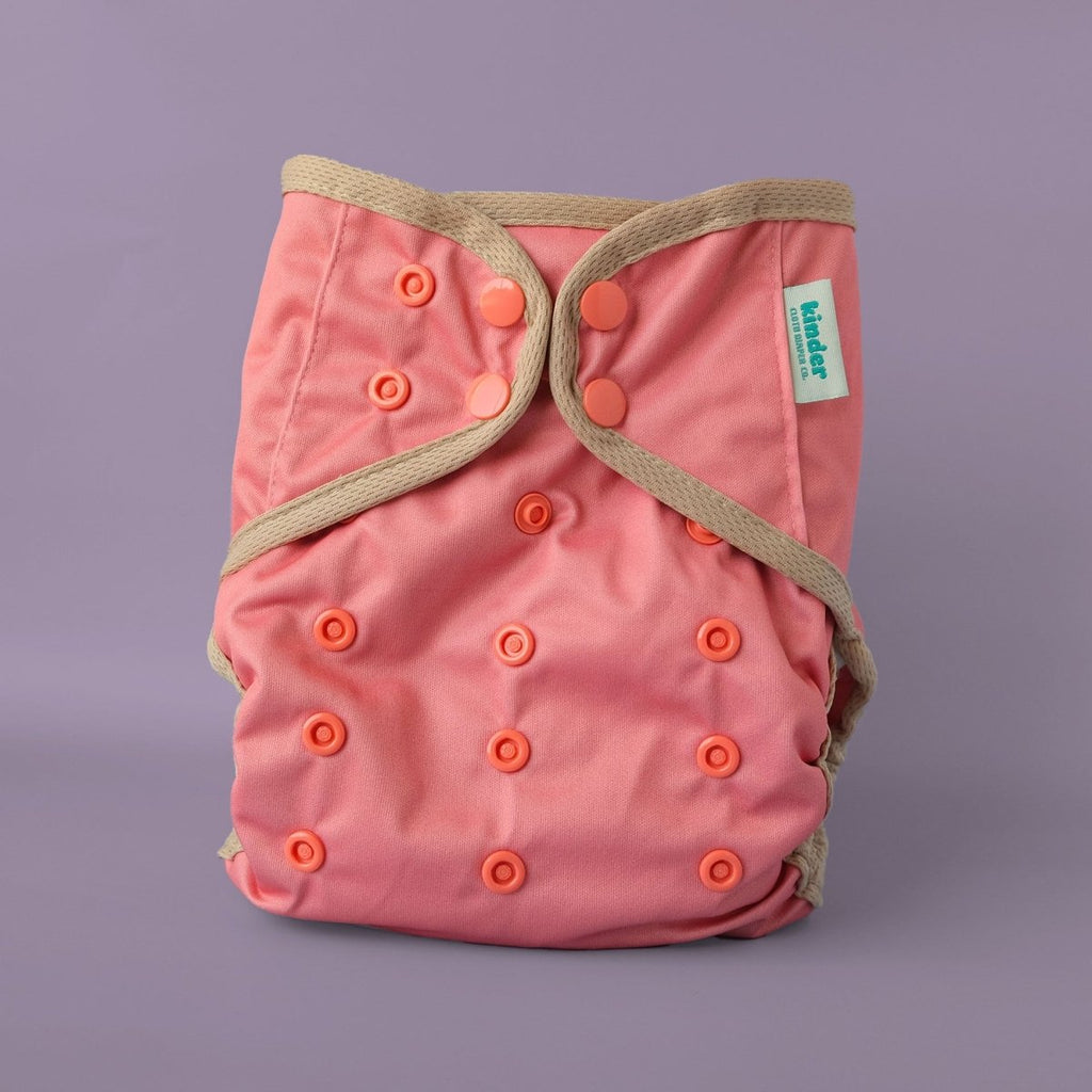 Solid Color Wipeable Cloth Diaper Cover, Grows with your Baby - Kinder Cloth Diaper Co. - 20 - 02 - 02 - modern reusable cloth diapers and more for birth to potty training - Pittsburgh Based Small Business