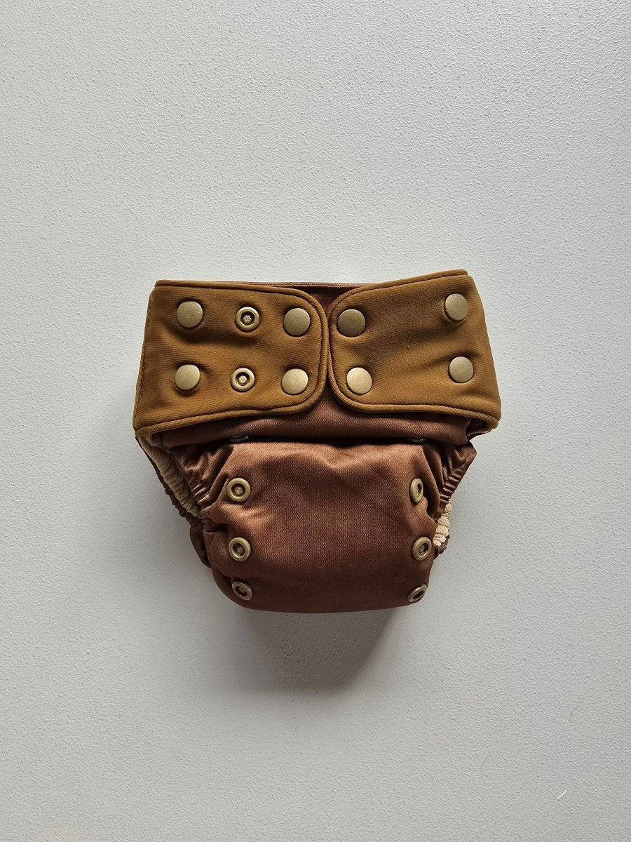 Mocha - Modern - Cloth - Diapers - Cloth Diaper - Kinder Cloth Diaper Co. - Pittsburgh - Based - Small - Business - Woman - Owned