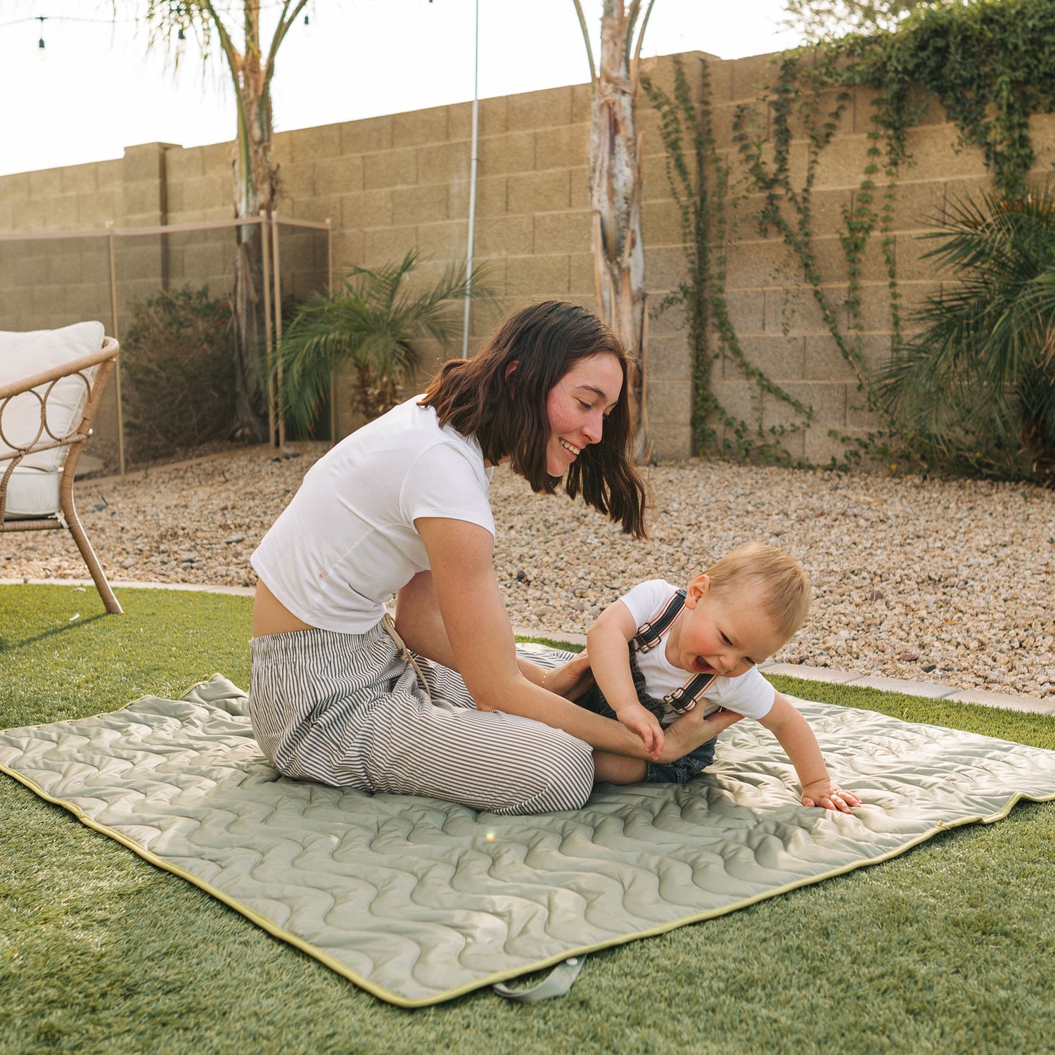 Anywhere Adventure Play Mat, Featuring Quilted Wipeable Machine Washable Fabric