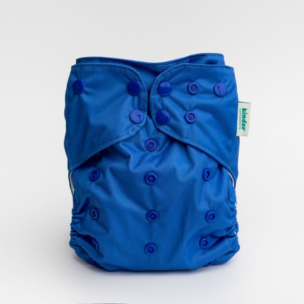 Solid Color: Essentials Pocket Cloth Diaper with Athletic Wicking Jersey, Grows with your Baby - Kinder Cloth Diaper Co. - 01 - 03 - 04 - modern reusable cloth diapers and more for birth to potty training - Pittsburgh Based Small Business