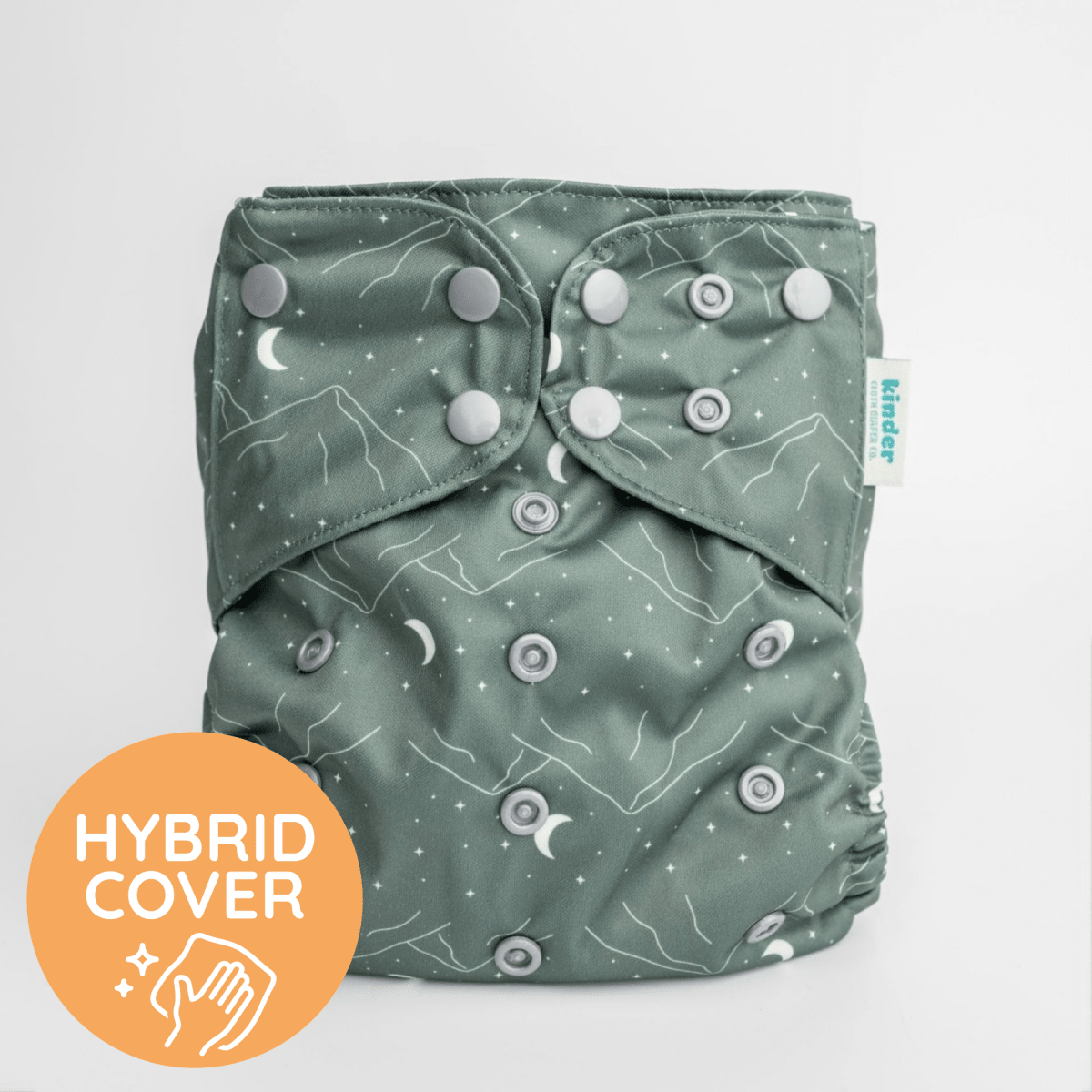 Mountain Moons - Modern - Cloth - Diapers - Diaper Cover - Kinder Cloth Diaper Co. - Pittsburgh - Based - Small - Business - Woman - Owned