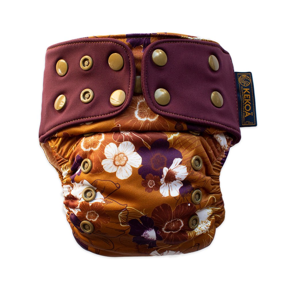 Native Hibiscus - Modern - Cloth - Diapers - Cloth Diaper - Kinder Cloth Diaper Co. - Pittsburgh - Based - Small - Business - Woman - Owned