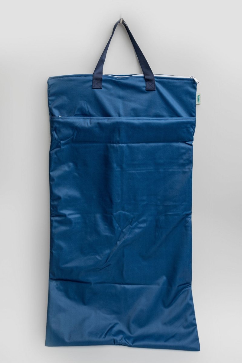 Navy - Modern - Cloth - Diapers - Wet Bag - Kinder Cloth Diaper Co. - Pittsburgh - Based - Small - Business - Woman - Owned