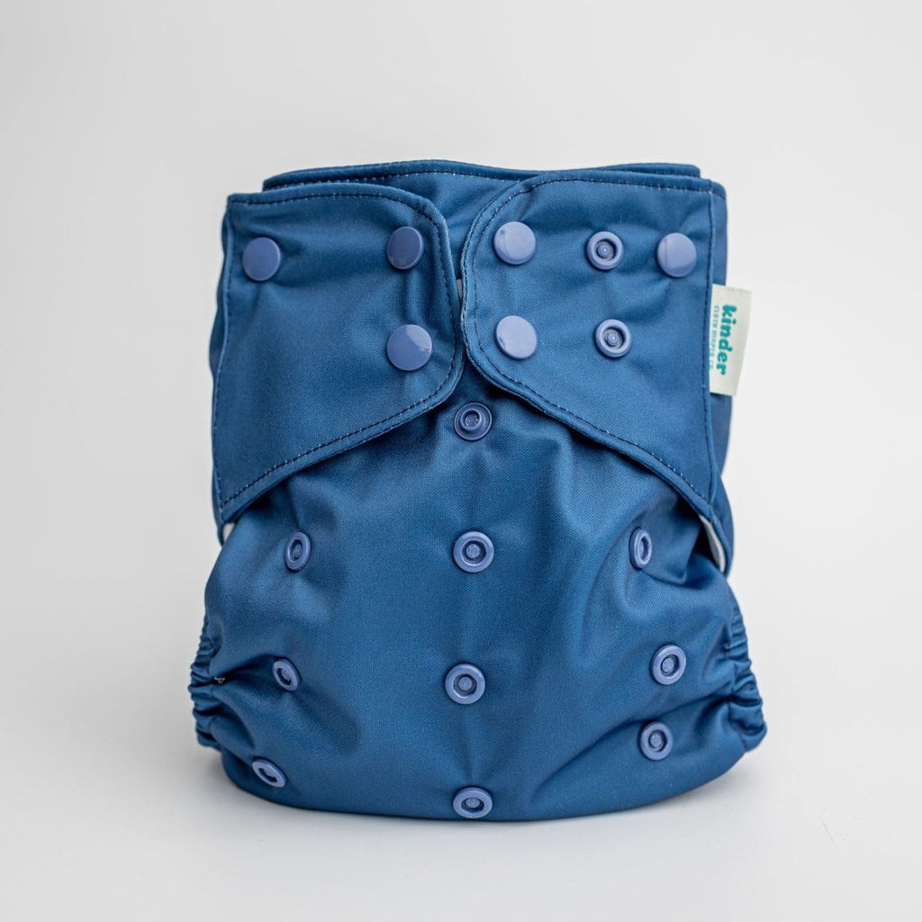 Navy - Modern - Cloth - Diapers - Pocket Diaper - Kinder Cloth Diaper Co. - Pittsburgh - Based - Small - Business - Woman - Owned