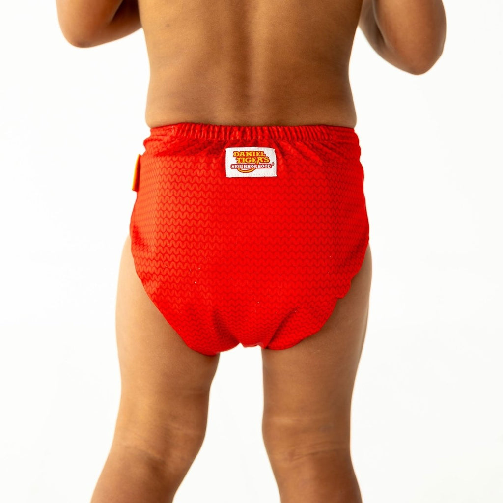 Daniel Tiger's Neighborhood Pocket Cloth Diaper with Bookfold Insert - Kinder Cloth Diaper Co. - 09 - 03 - 01 - modern reusable cloth diapers and more for birth to potty training - Pittsburgh Based Small Business