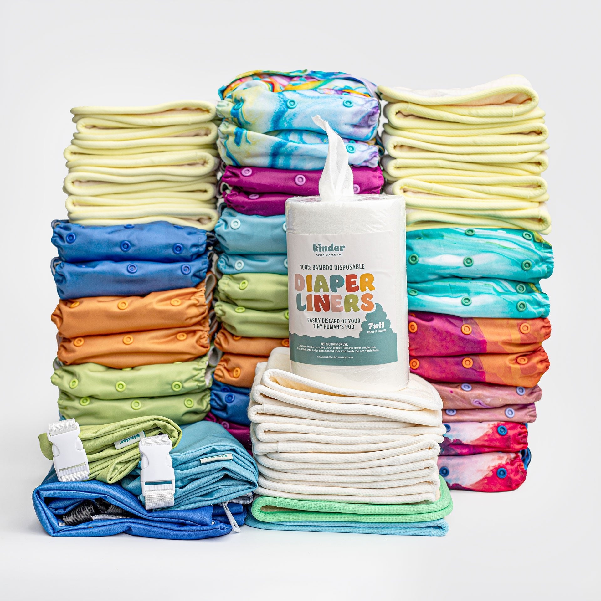 New Parent Starter Bundles: Pocket Cloth Diapers with Athletic Wicking Jersey and More - Kinder Cloth Diaper Co. - 33 - SKID - modern reusable cloth diapers and more for birth to potty training - Pittsburgh Based Small Business