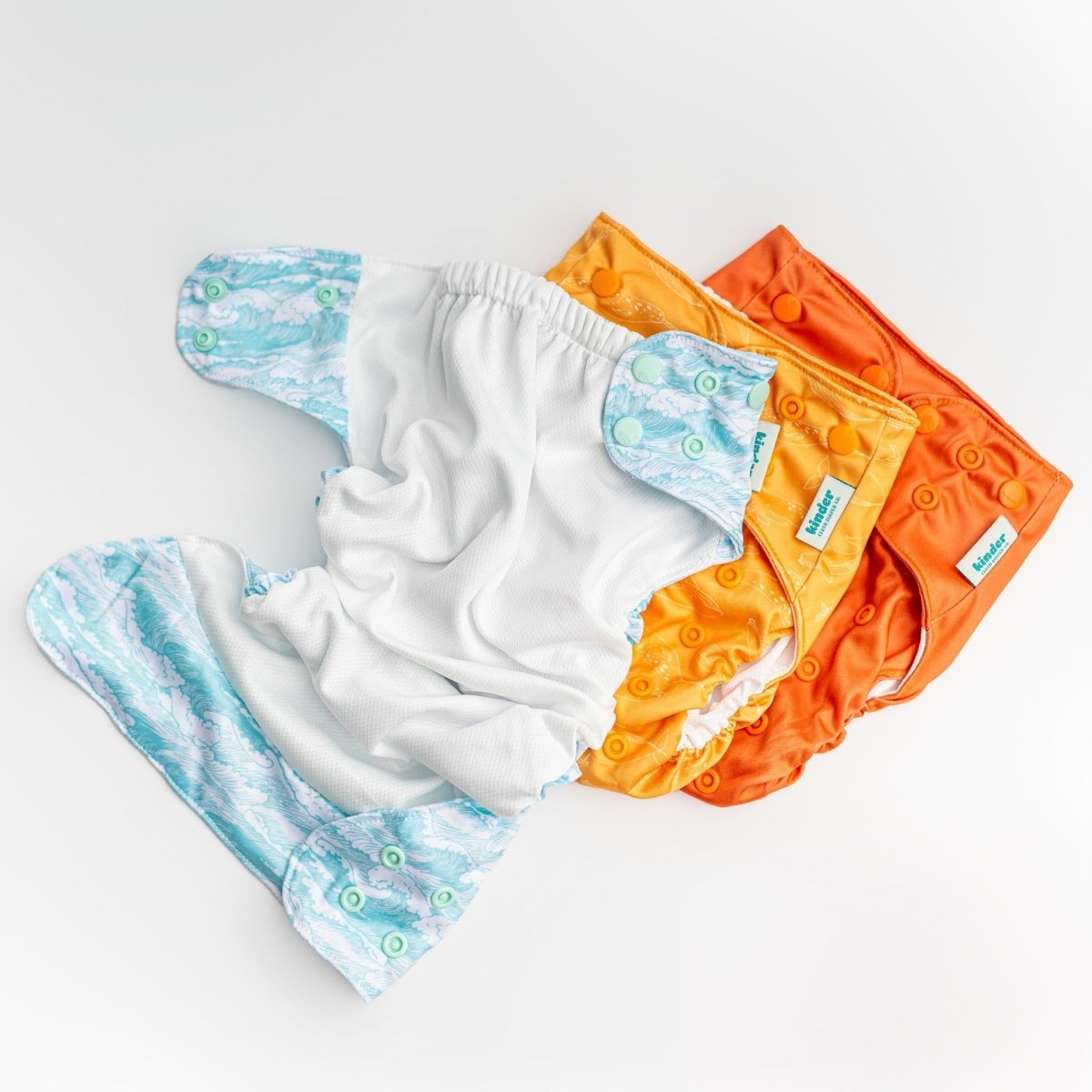 Reusable Swim Diapers with Athletic Wicking Jersey (7 - 60lbs) - Kinder Cloth Diaper Co. - modern reusable cloth diapers and more for birth to potty training - Pittsburgh Based Small Business