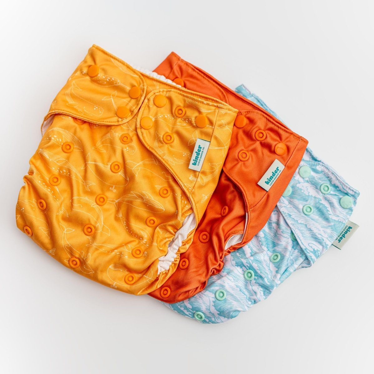 Reusable Swim Diapers with Athletic Wicking Jersey (7 - 60lbs) - Kinder Cloth Diaper Co. - modern reusable cloth diapers and more for birth to potty training - Pittsburgh Based Small Business