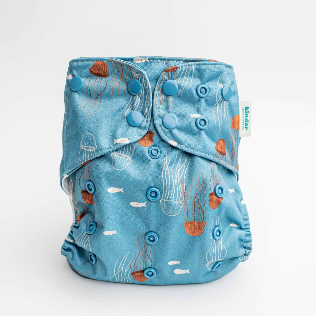 Ocean Jellies - Modern - Cloth - Diapers - Pocket Diaper - Kinder Cloth Diaper Co. - Pittsburgh - Based - Small - Business - Woman - Owned