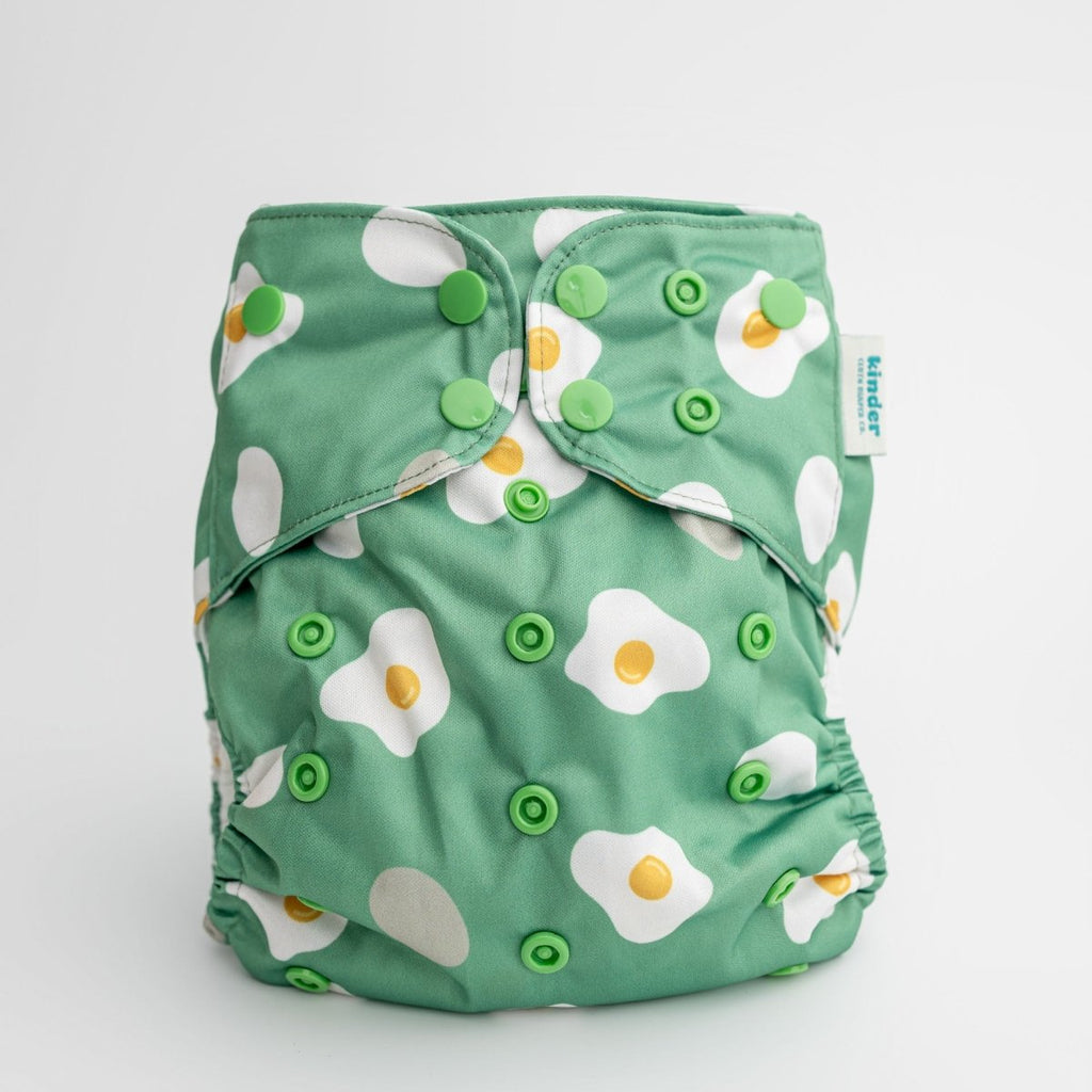 Over Easy - Modern - Cloth - Diapers - Pocket Diaper - Kinder Cloth Diaper Co. - Pittsburgh - Based - Small - Business - Woman - Owned