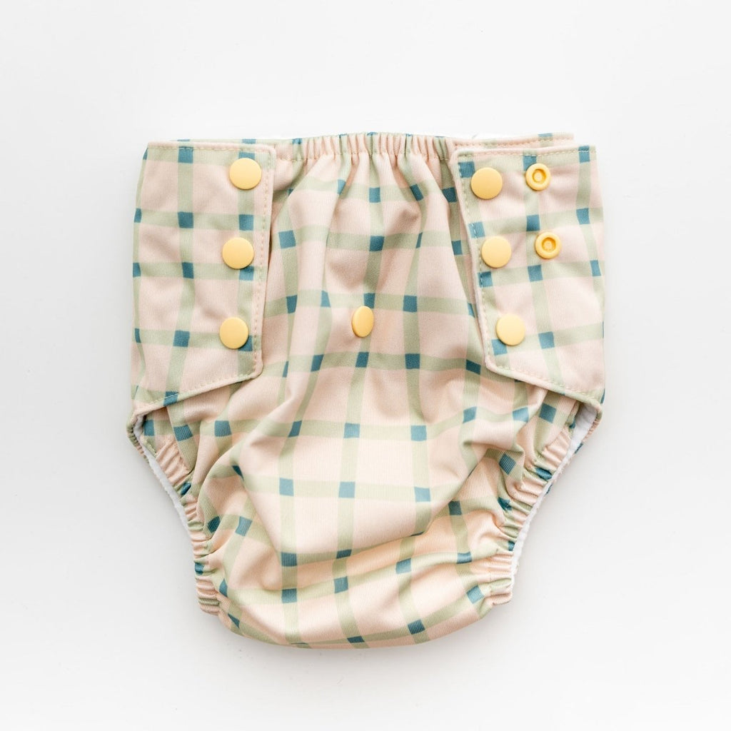 Peaceful Plaid - Modern - Cloth - Diapers - Training Pant - Kinder Cloth Diaper Co. - Pittsburgh - Based - Small - Business - Woman - Owned