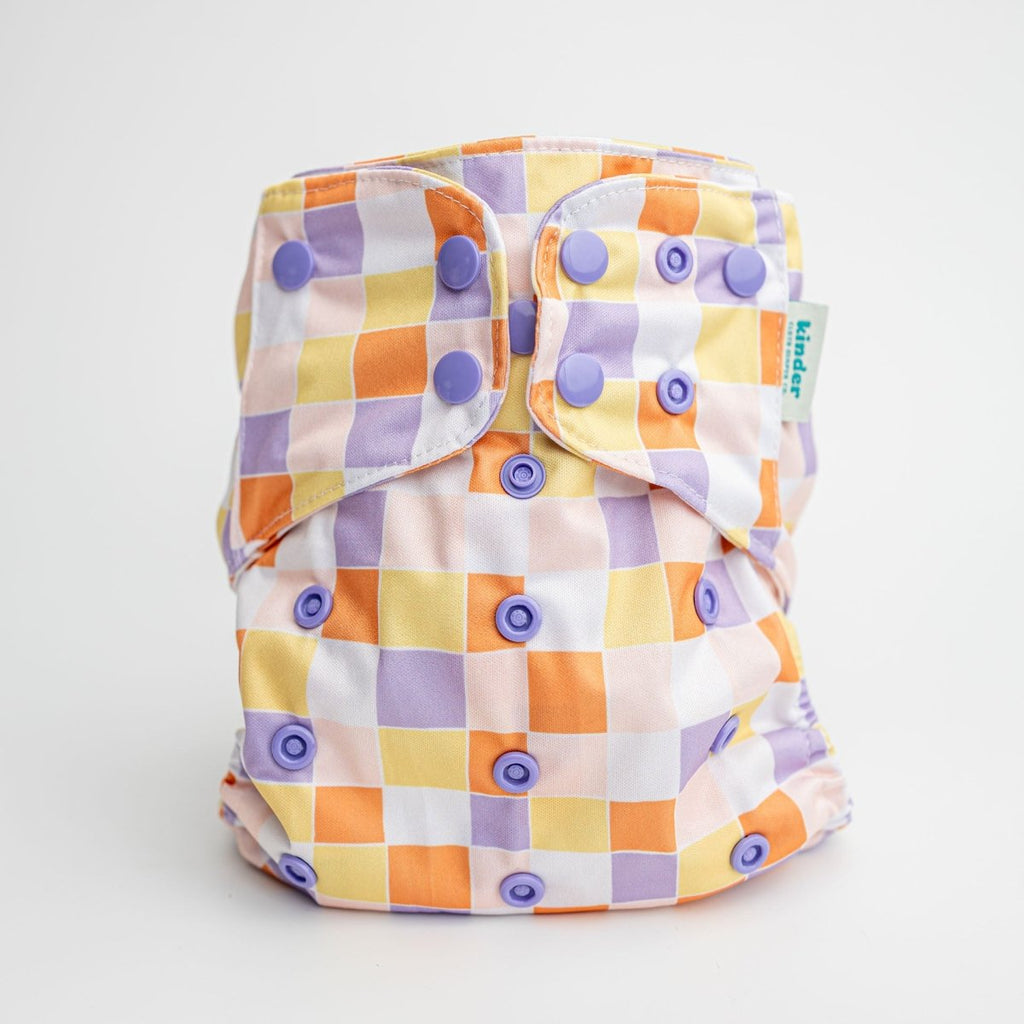 Picnic Plaid - Modern - Cloth - Diapers - Pocket Diaper - Kinder Cloth Diaper Co. - Pittsburgh - Based - Small - Business - Woman - Owned