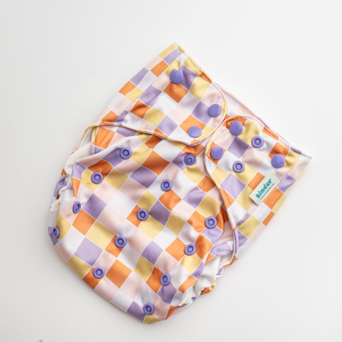 Picnic Plaid - Modern - Cloth - Diapers - Swim Diaper - Kinder Cloth Diaper Co. - Pittsburgh - Based - Small - Business - Woman - Owned