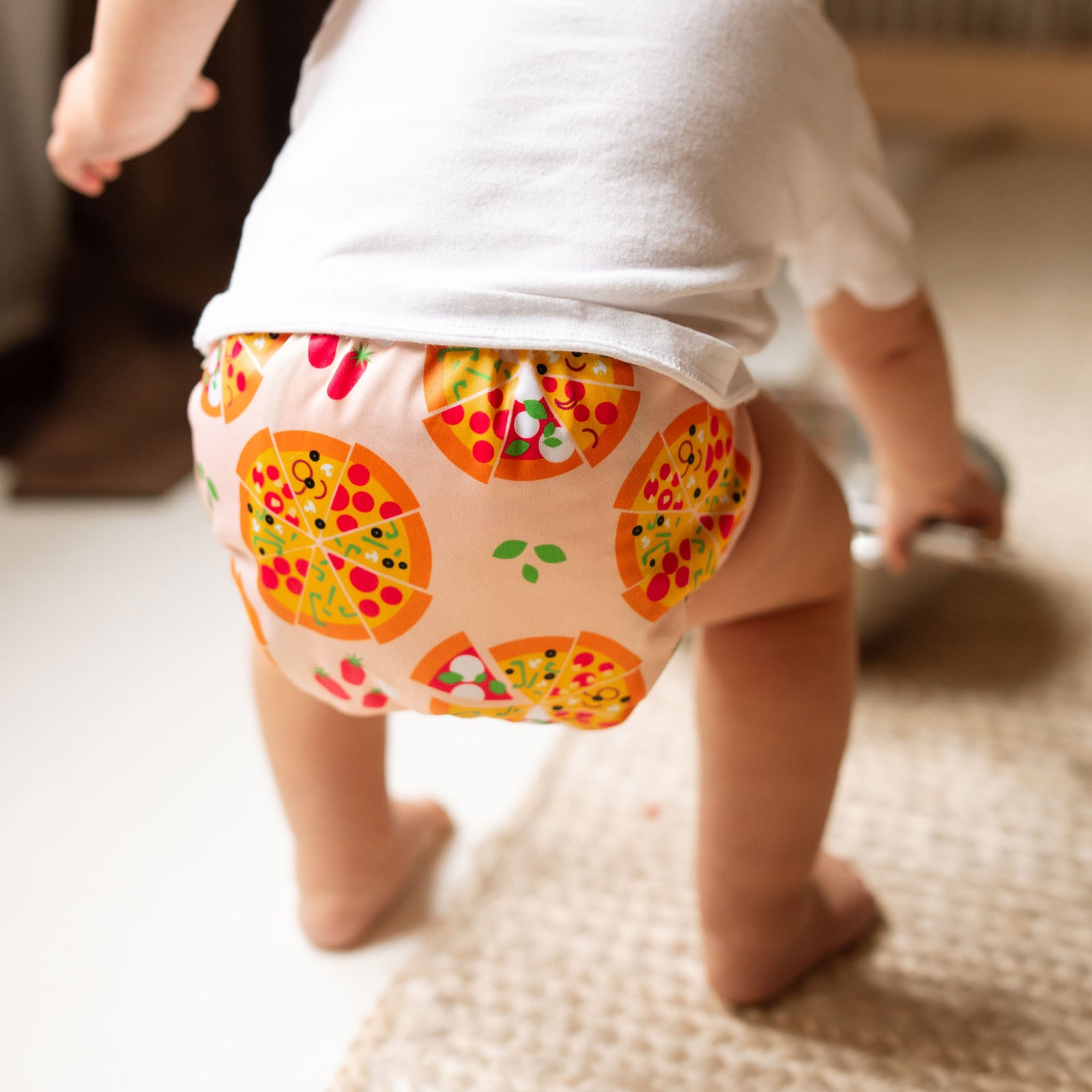 Food: Essentials Pocket Cloth Diaper with Athletic Wicking Jersey, Grows with your Baby
