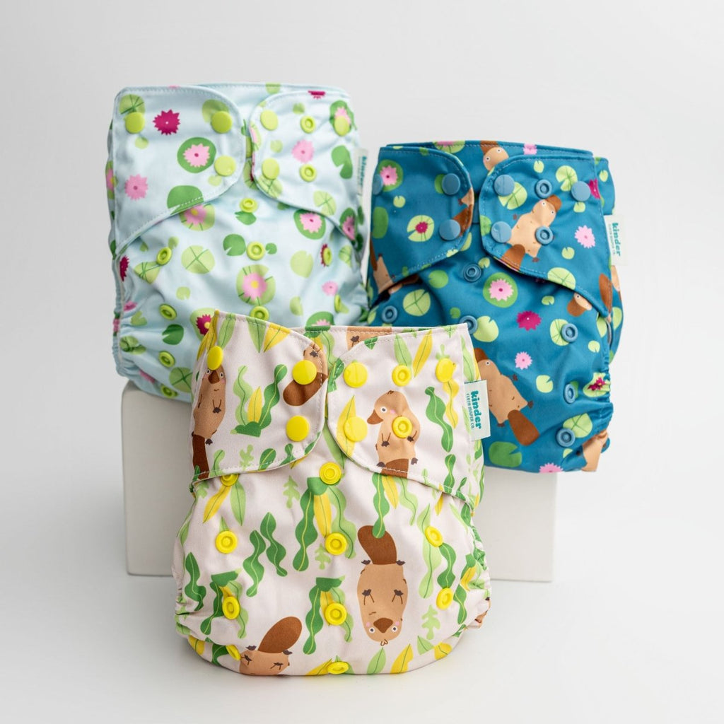 Platypus Float - Modern - Cloth - Diapers - Pocket Diaper - Kinder Cloth Diaper Co. - Pittsburgh - Based - Small - Business - Woman - Owned