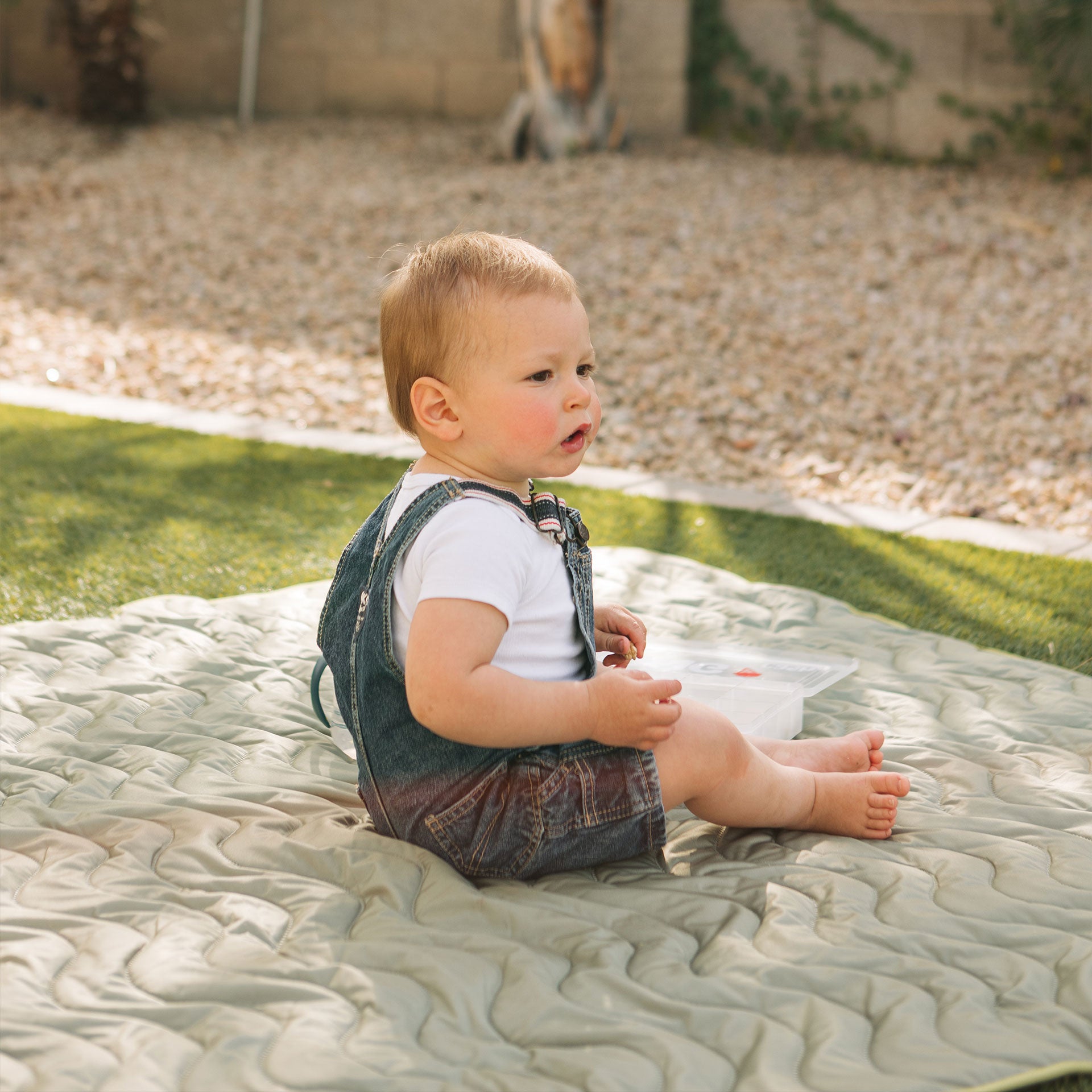 Basics Adventure Play Mat — Machine Washable Reversible Indoor/Outdoor Quilted Water Resistant Blanket