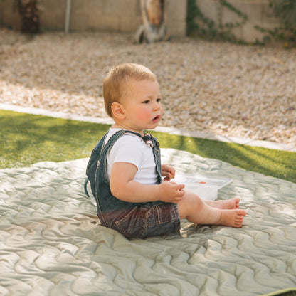 Basics Adventure Play Mat — Machine Washable Reversible Indoor/Outdoor Quilted Water Resistant Blanket