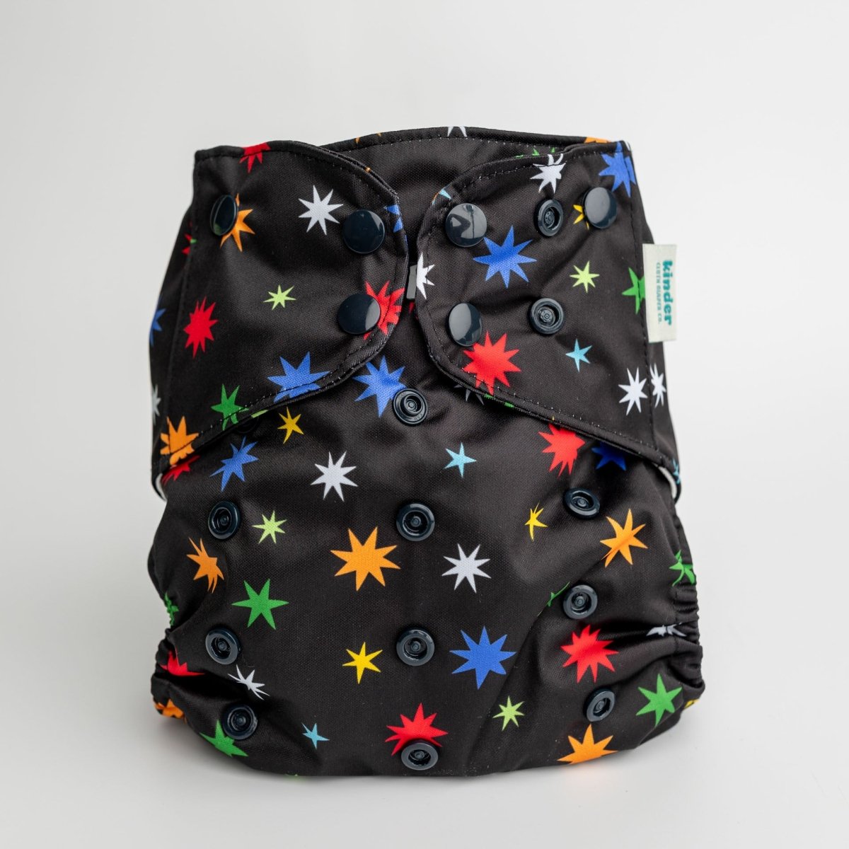 Rainbow Bursts - Modern - Cloth - Diapers - Pocket Diaper - Kinder Cloth Diaper Co. - Pittsburgh - Based - Small - Business - Woman - Owned