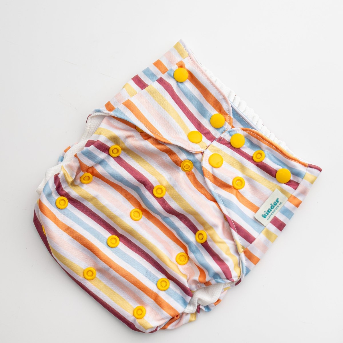 Rainbow Ribbons - Modern - Cloth - Diapers - Swim Diaper - Kinder Cloth Diaper Co. - Pittsburgh - Based - Small - Business - Woman - Owned