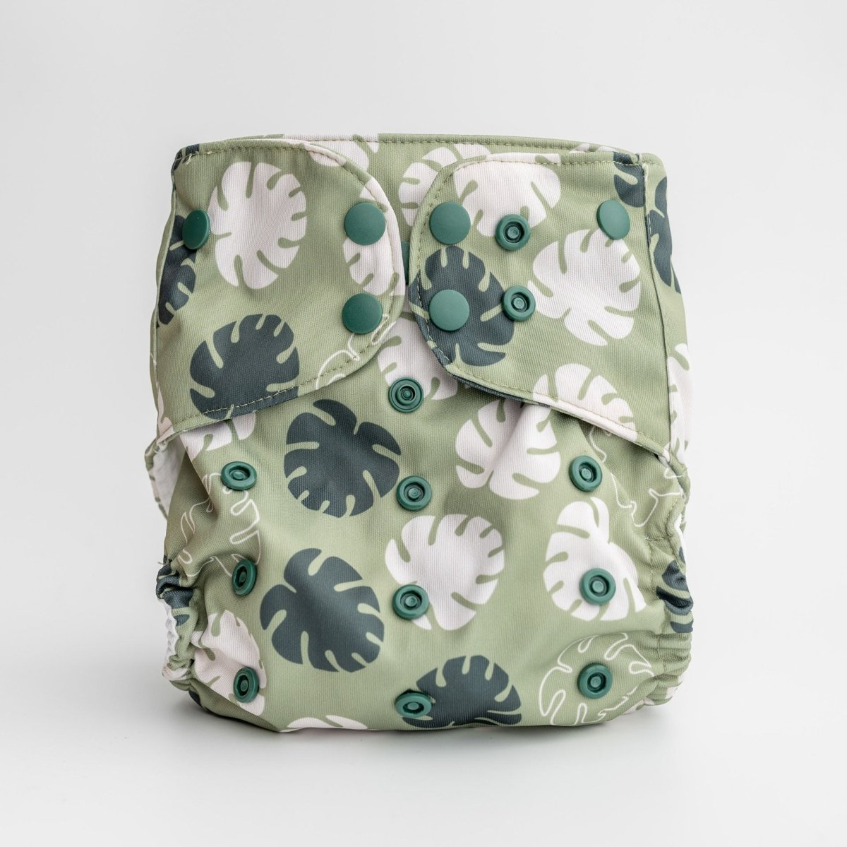 Rainforest Monstera - Modern - Cloth - Diapers - Luxe Pocket Diaper - Kinder Cloth Diaper Co. - Pittsburgh - Based - Small - Business - Woman - Owned