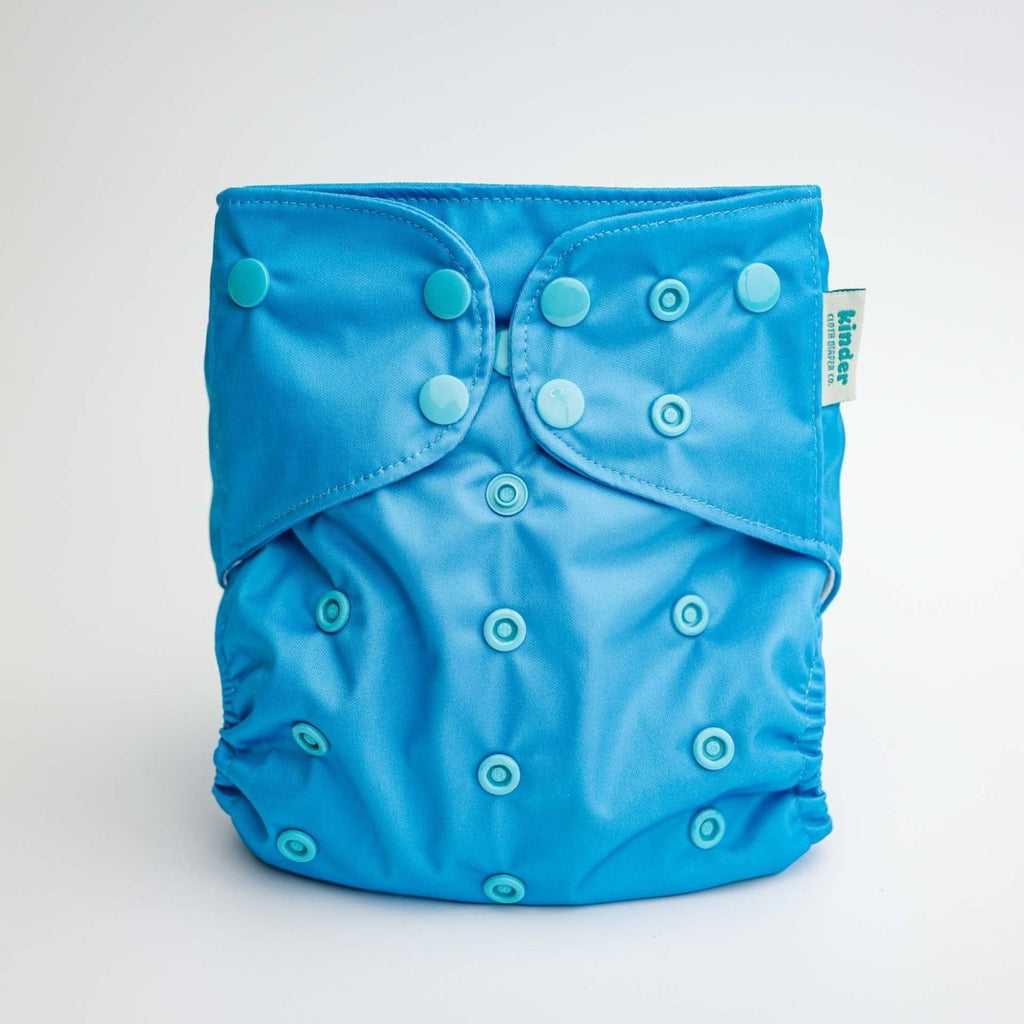 Solid Color: Essentials Pocket Cloth Diaper with Athletic Wicking Jersey, Grows with your Baby - Kinder Cloth Diaper Co. - 11 - 03 - 05 - modern reusable cloth diapers and more for birth to potty training - Pittsburgh Based Small Business
