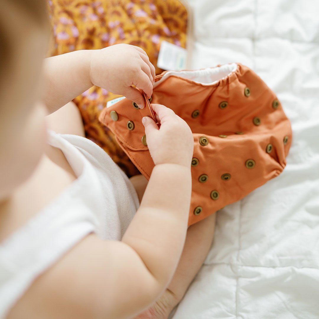 Solid Color: Essentials Pocket Cloth Diaper with Athletic Wicking Jersey, Grows with your Baby - Kinder Cloth Diaper Co. - 11 - 03 - 05 - modern reusable cloth diapers and more for birth to potty training - Pittsburgh Based Small Business