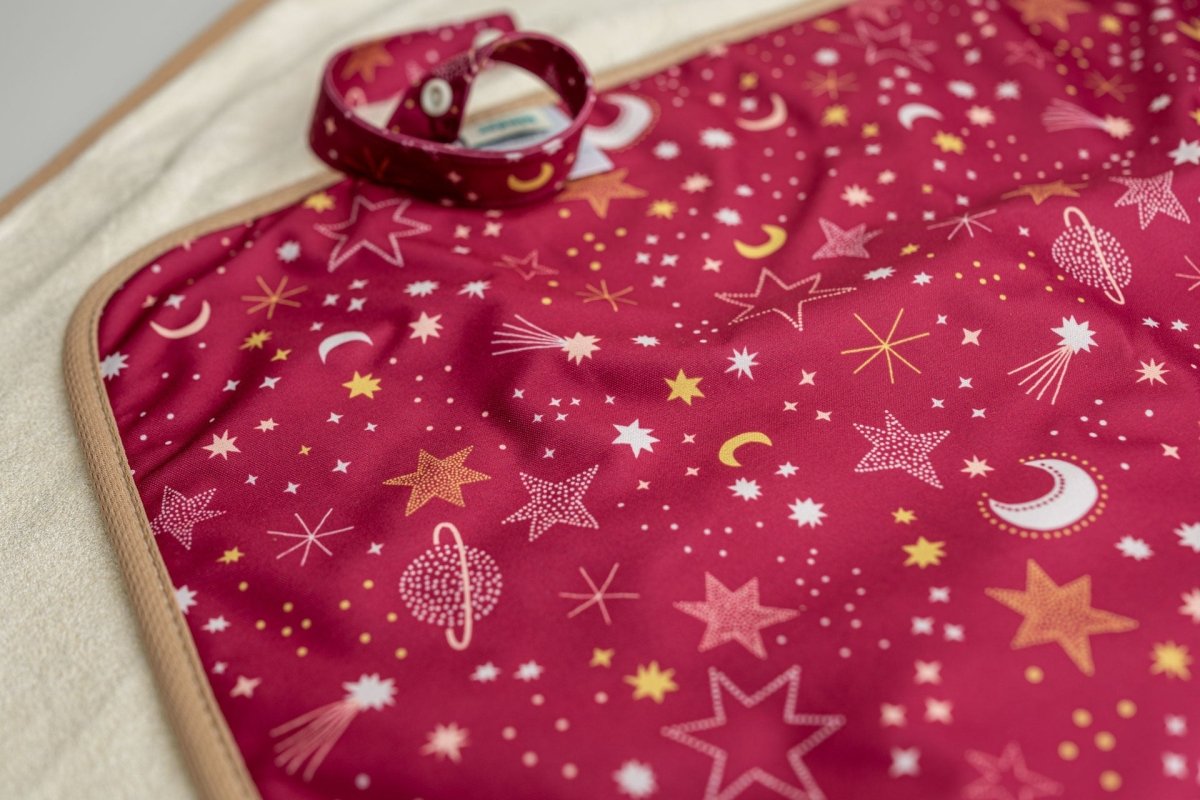 Raspberry Sky - Modern - Cloth - Diapers - Change Mat - Kinder Cloth Diaper Co. - Pittsburgh - Based - Small - Business - Woman - Owned