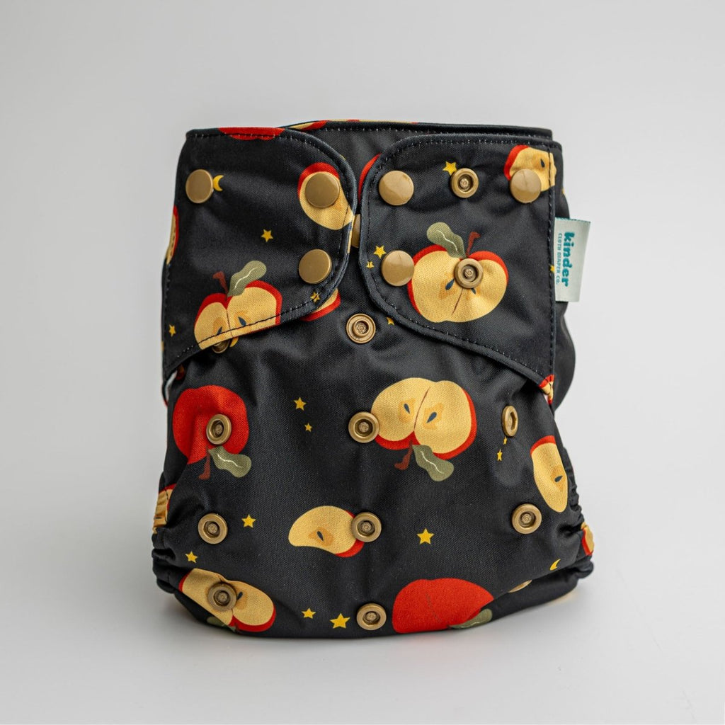 Red Delicious - Modern - Cloth - Diapers - Pocket Diaper - Kinder Cloth Diaper Co. - Pittsburgh - Based - Small - Business - Woman - Owned